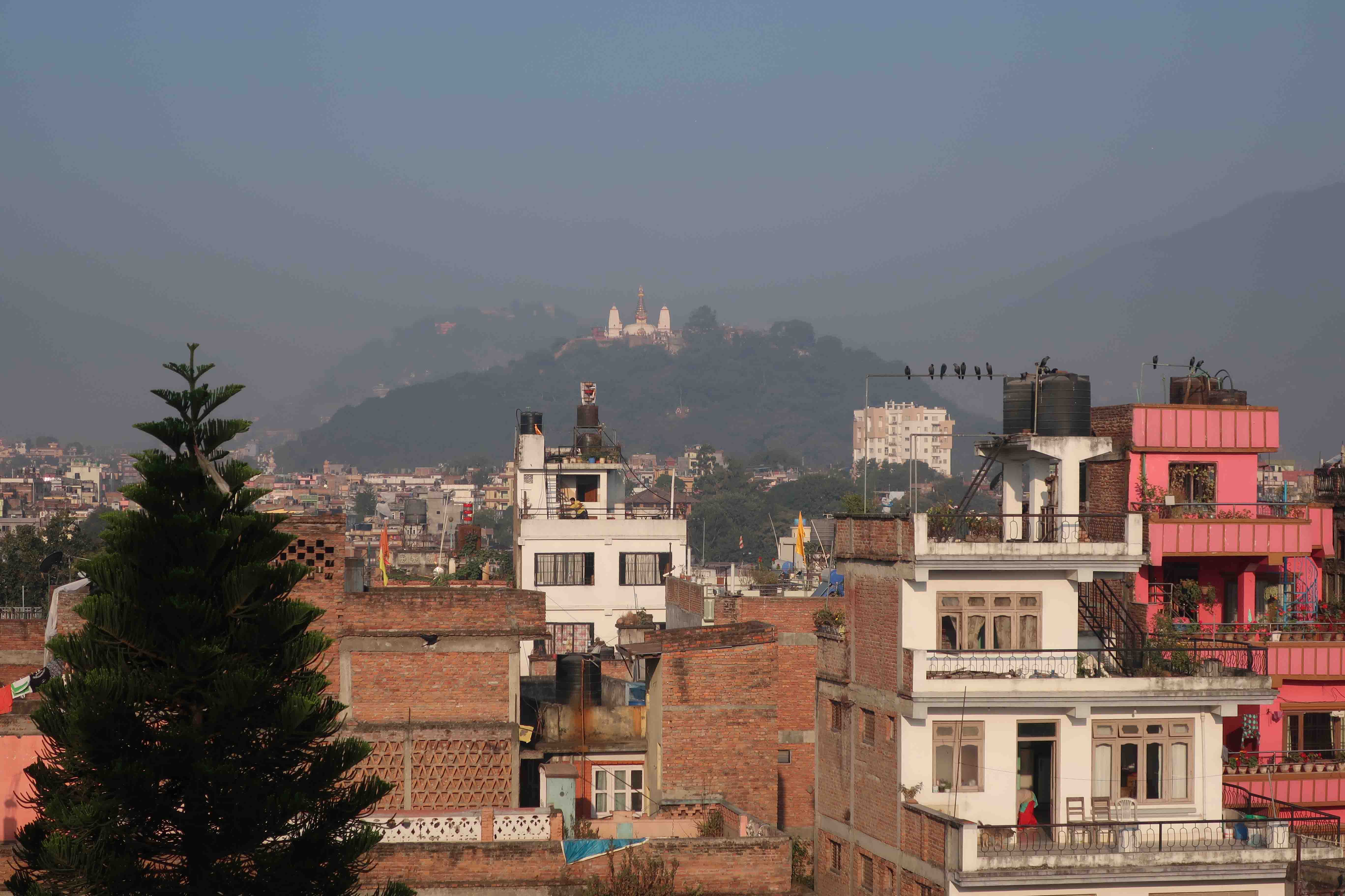 Early morning Kathmandu View on the Monkey Temple Nepal