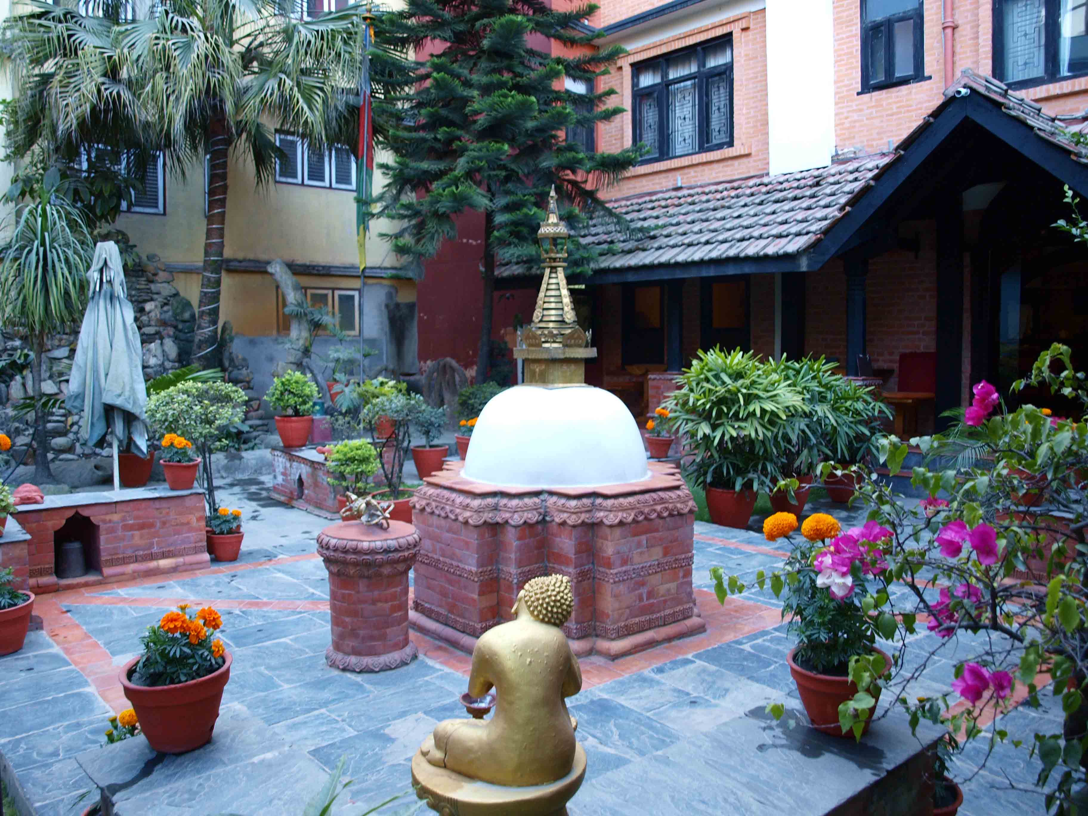 Hotel Himal Ganesh view from the inside garden nepal