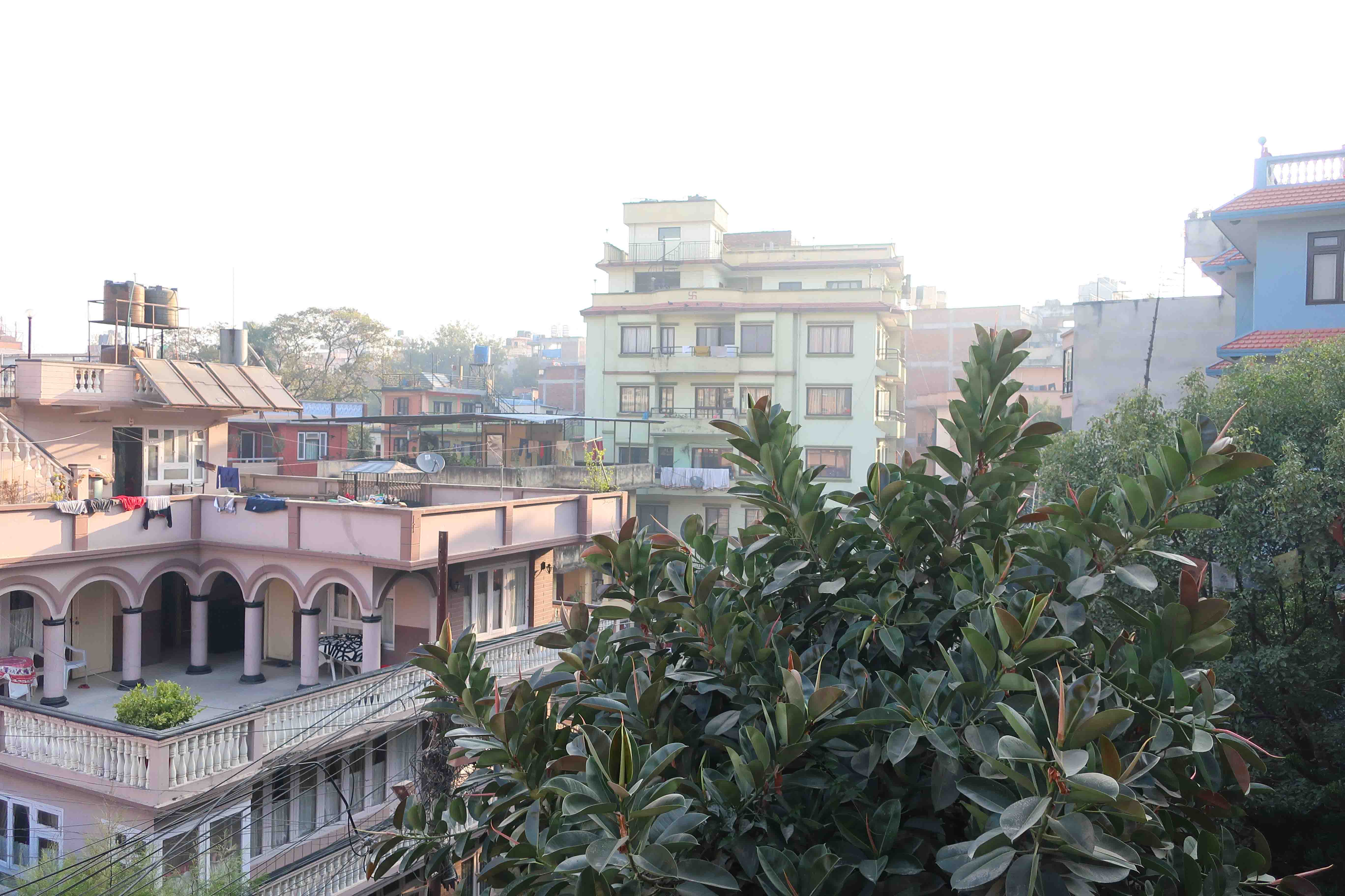 View from Hotel Himal Ganesh in Kathmandu Thamel Nepal