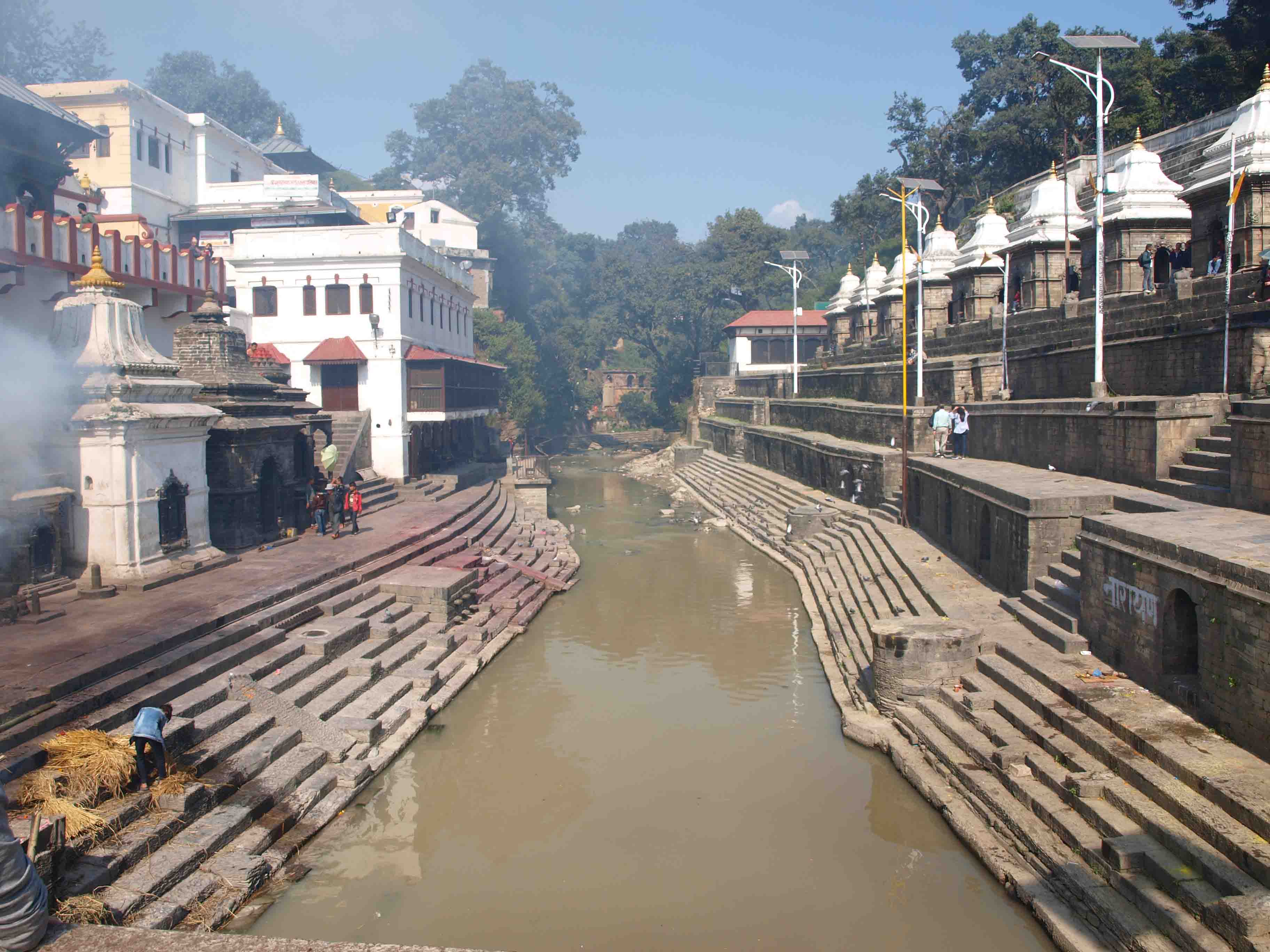 Pashupattinut split by Bagmati River 